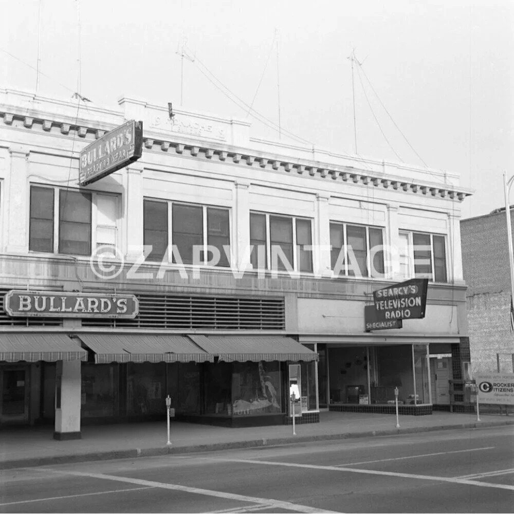 Vtg 1963 Searcy's Television Radio Store Shop Poterville California Photo #2095